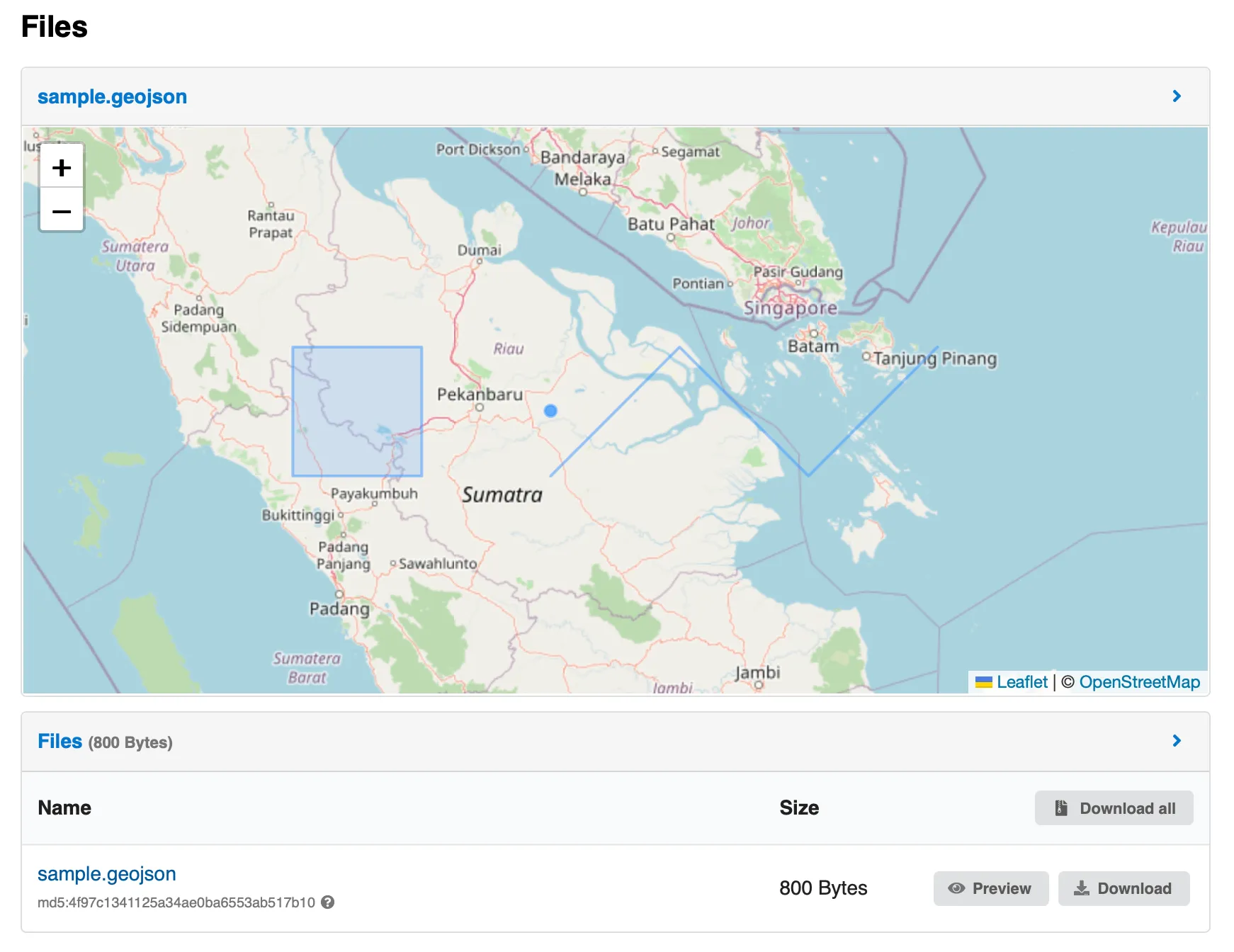 Invenio RDM GeoJSON Previewer